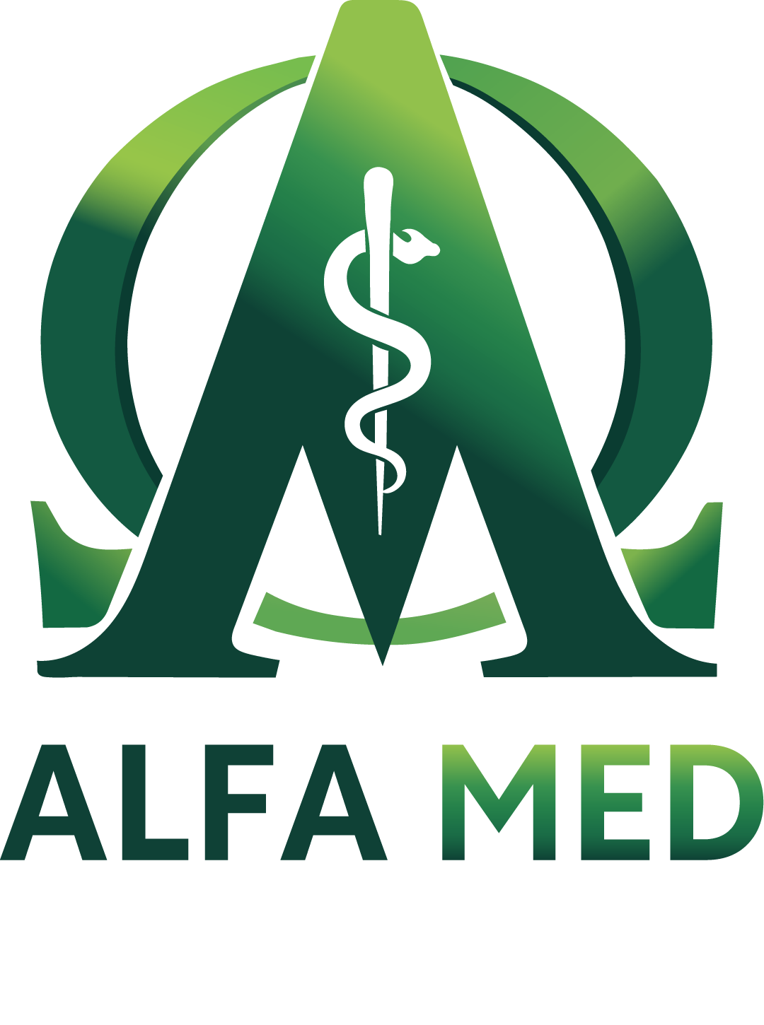 Logomarca de Alfa Med Medicina e Seguranca do Trabalho Ltda